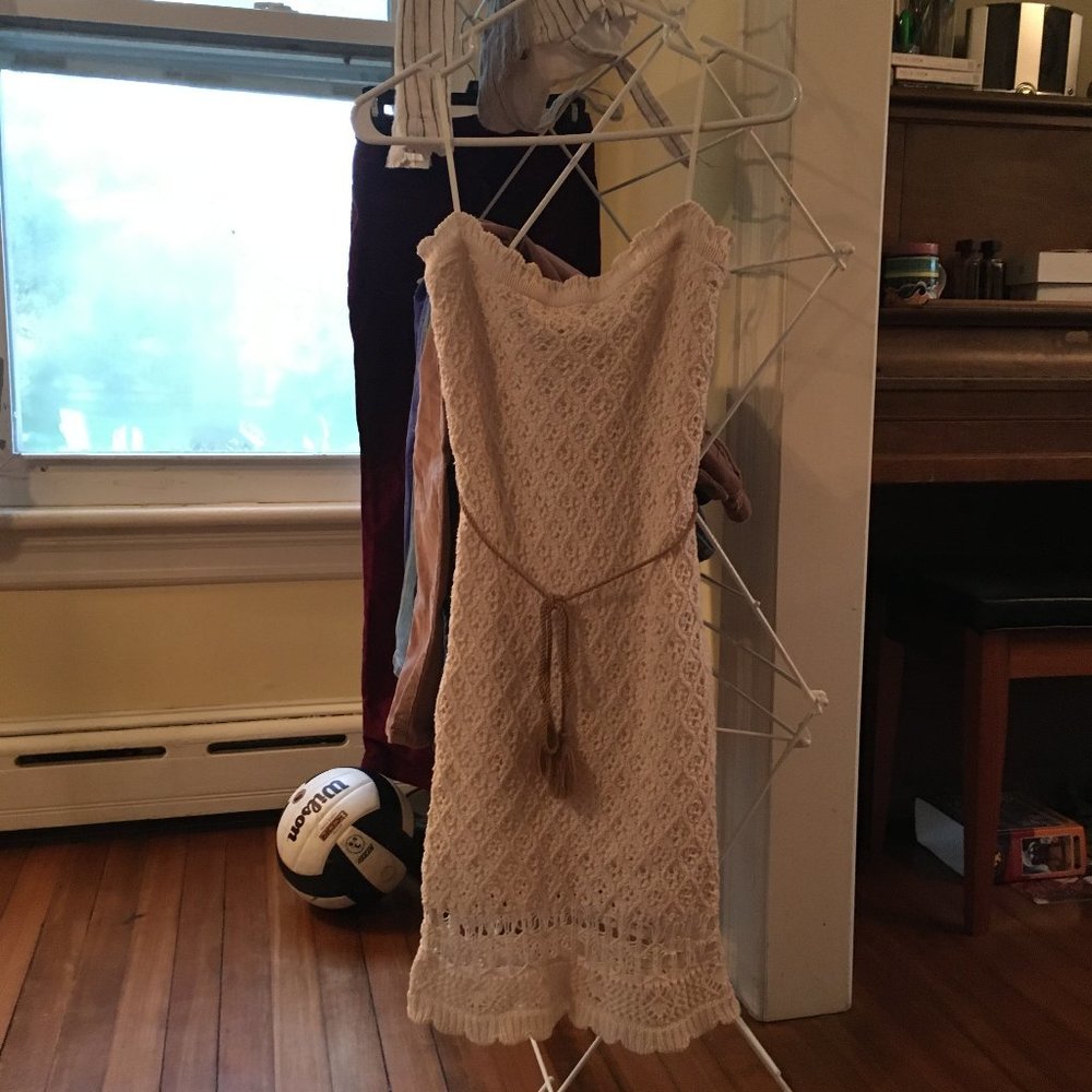 Strapless Crochet Forever 21 mini dress